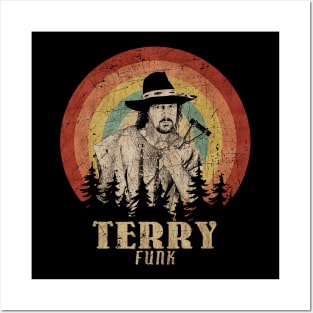 Retro Sunset Terry Funk Posters and Art